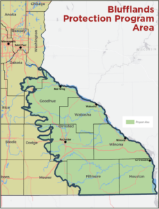 Blufflands area map