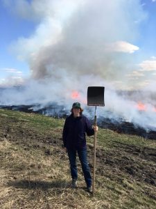 prescribed prairie burn