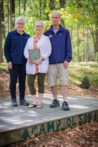 Sue Steinwall, Director Stewardship with the 2021 Landowners of the Year, Dan and Cindy Rogers